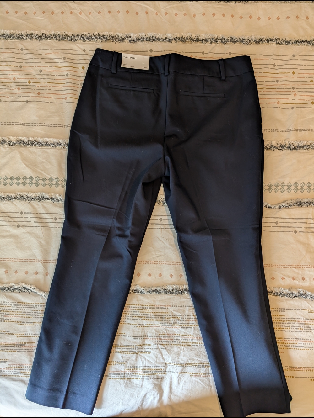 Ann Taylor Classic Navy Dress Pants - Straight Leg - Picture 2 of 3